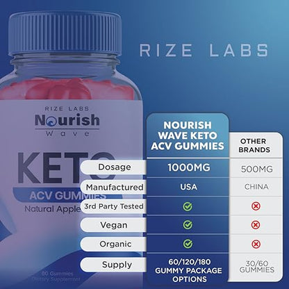 Nourish Wave Keto ACV Gummies, Nourish Wave Keto ACV Gummies for Advanced Health