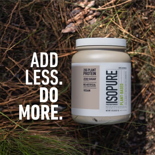 Isopure Unflavored Vegan Protein Powder, with Amino Acids, Post Workout Recovery