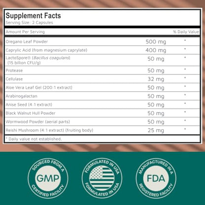 SACRALMOON Candida Cleanse - 8 Cleansing Ingredients for Digestive Support and Feminine Care