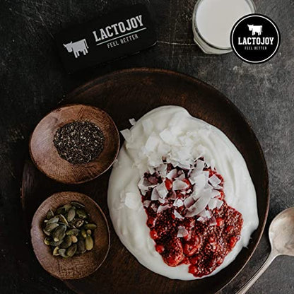LactoJoy Lactase Pills I 240 Pieces Refill Package I Powerful Lactase Enzymes for Lactose