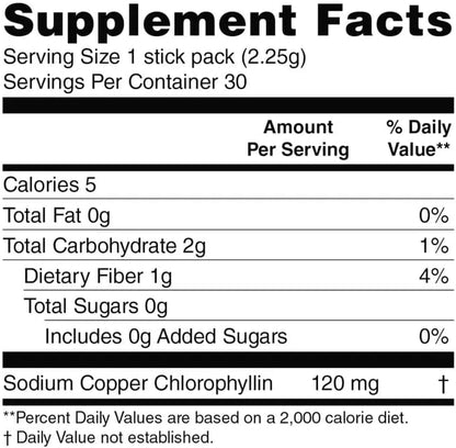 Nature's Sunshine Chlorophyll Stick Packs: Supercharge Your Detox and Boost Gut Health in Convenient, Delicious Stick Packs (Crisp Apple)