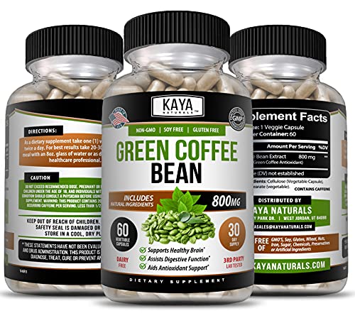 Kaya Naturals Green Coffee Bean 60ct - Weight Management