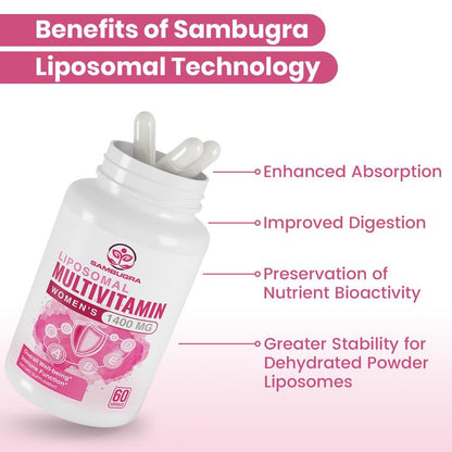 Liposomal Multivitamin for Women 1400MG - Womens Daily Multi Vitamins Supplements