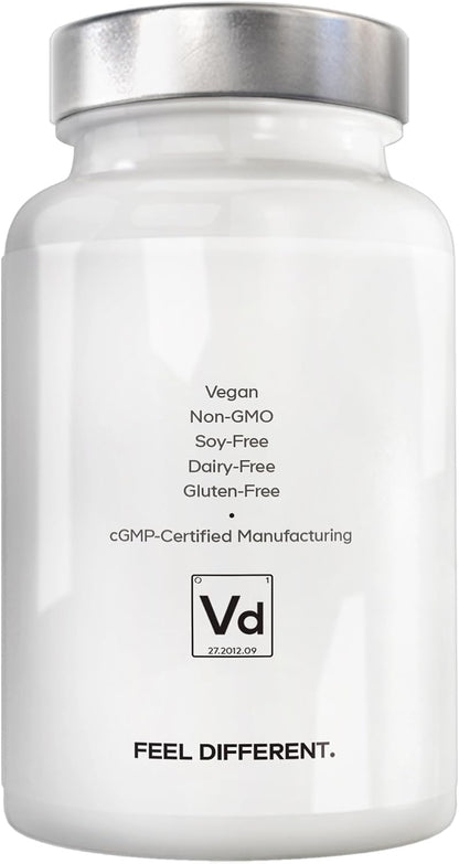 Amen Vitamin D, K2 & Zinc, Cholecalciferol D3 5000 IU, Organic Whole Food Blend with Apple, Blueberry, Cranberry, Elderberry Powder Fruits, Vegan Supplement, D3 K2 Vitamins, Non-GMO - 60 Capsules