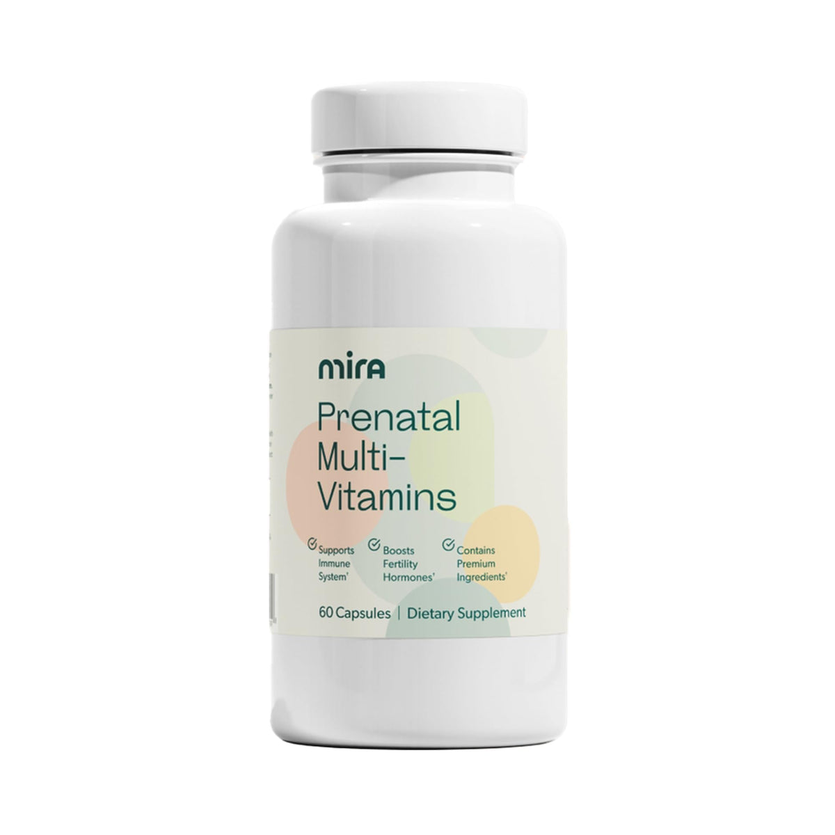 MIRA Prenatal Multi-Vitamins for Women, Folate (Folic Acid) & Choline, Supplement for Before, During