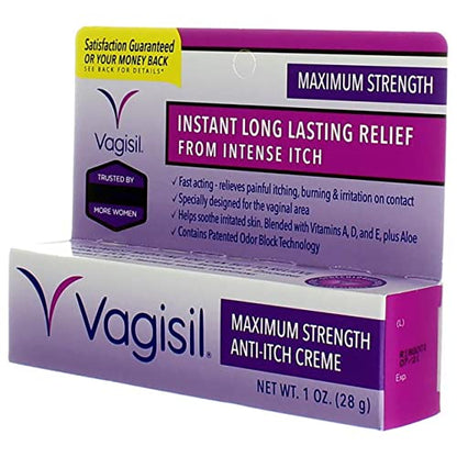 Vagisil Maximum Strength Anti-Itch Creme 1 oz (Pack of 2)