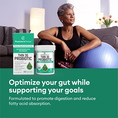 Physician's CHOICE Probiotics for Weight Management & Bloating- 6 Probiotic Strains