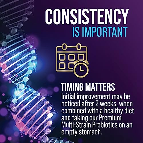 Probiotics for Digestive Health - 80 Billion CFU Guaranteed with Strains for Women's