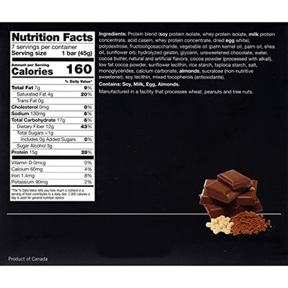 ProtiWise – High Protein 15g Bar | 7/Box | Weight Loss, Diet, KETO Friendly, Hunger Control