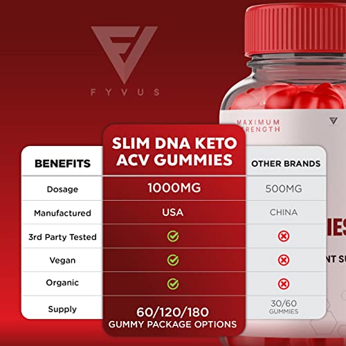 Slim DNA Keto Plus ACV Gummies Slimdna Keto ACV Gummies 500 MG Advanced