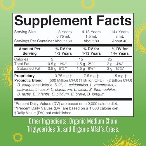 MaryRuth Organics USDA Organic Liquid Probiotic, Digestive Health, Gut Health, Probiotics