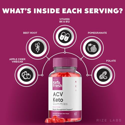 (3 Pack) Keto Fresh ACV Gummies, Keto Fresh ACV Gummies for Advanced Weight Loss