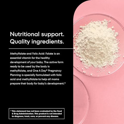 One A Day Pregnancy Planning Prenatal Multivitamin for Women, Pre Pregnancy Vitamins