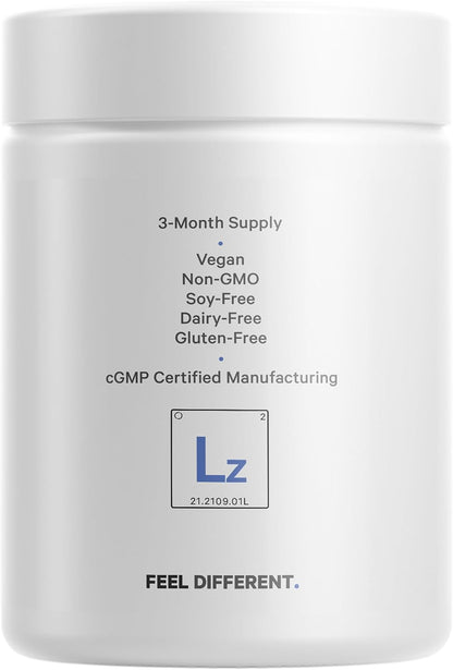 Codeage Liposomal Zinc 50mg, Zinc Gluconate, Vegan, 100 Capsules | Zinc gluconate 50mg, liposomal delivery. One capsule per day. Three-month supply. Vegan, non-GMO.
