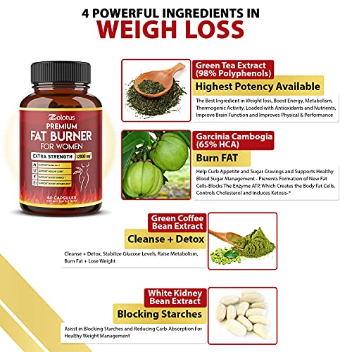 Premium Weight Loss Pills for Women, 2 Months Supply, The Best Belly Fat Burners