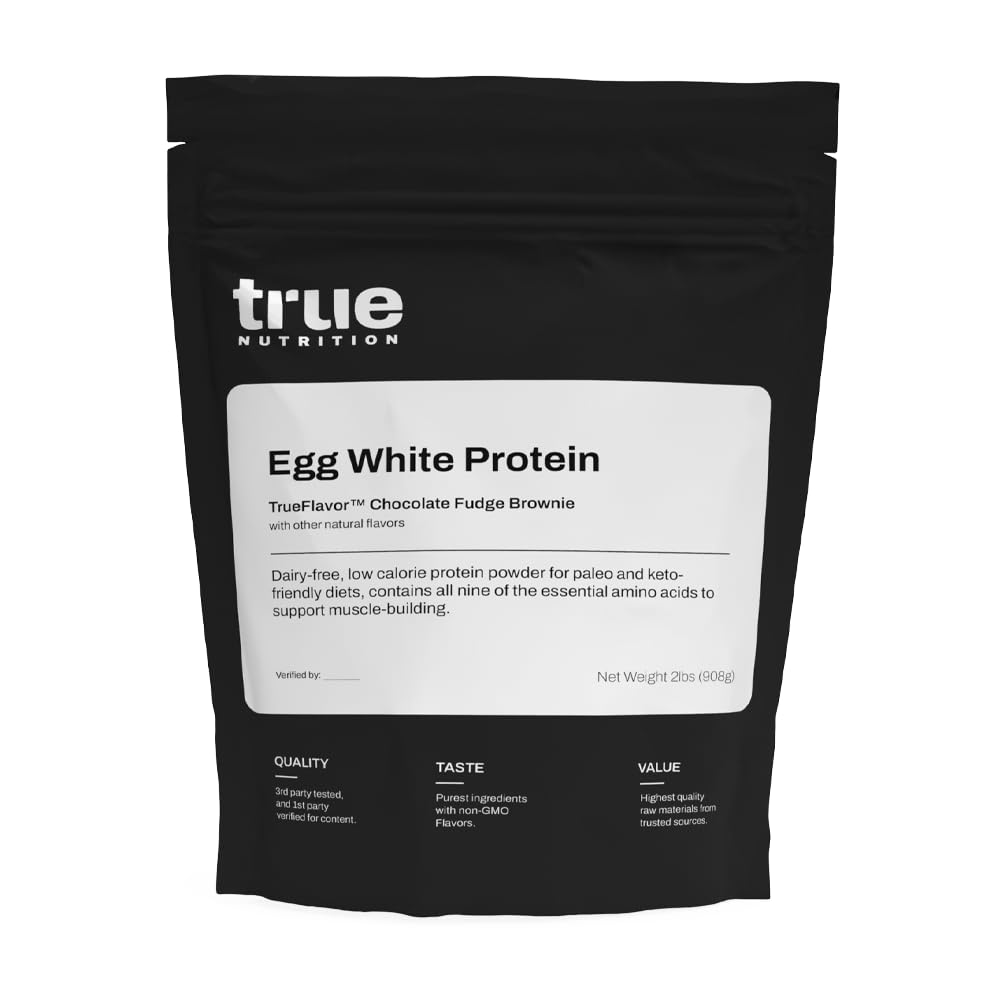 True Nutrition Egg White Protein Powder, French Vanilla, 1lb