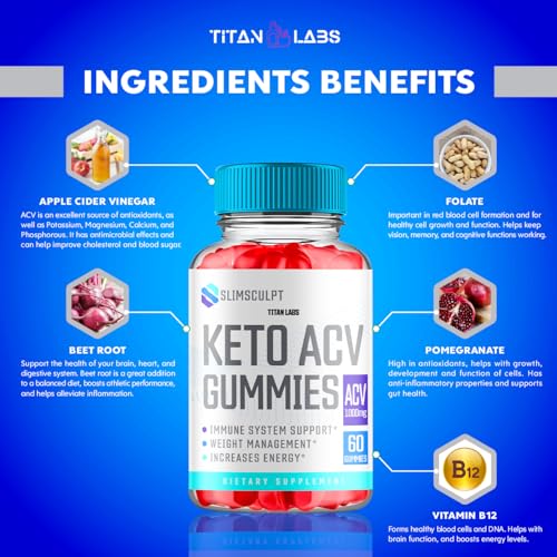 Slimsculpt Keto ACV Gummies, Slim Sculpt Keto ACV Gummies Advanced Weight Loss 1000MG