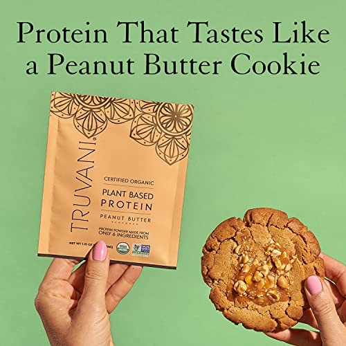 Truvani Organic Vegan Protein Powder Sample Pack - 20g of Plant Based Protein, Organic