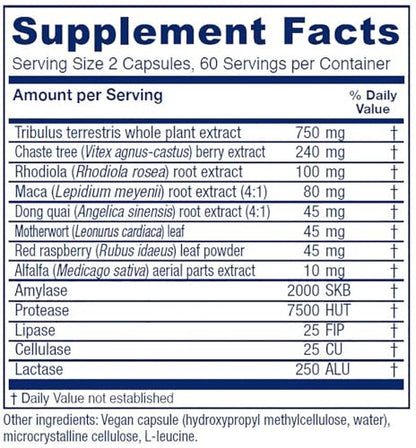 Vitanica Pregnancy Prep, Reproductive System Support, Vegan, 120 Capsules
