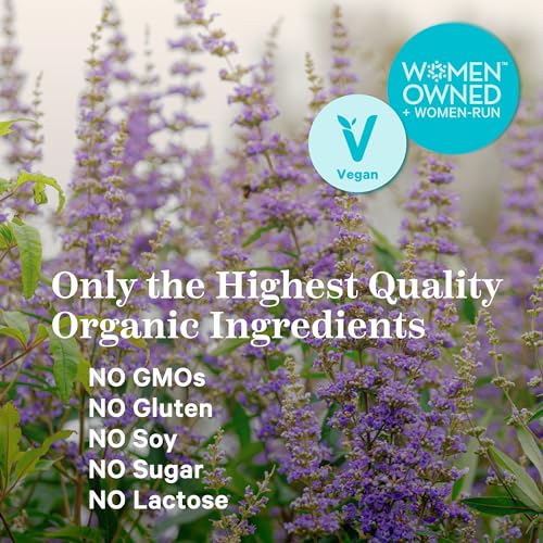Pink Stork Vitex Supplement for Women - 1000 mg Organic Chaste Tree Berry to Support Hormone Balance