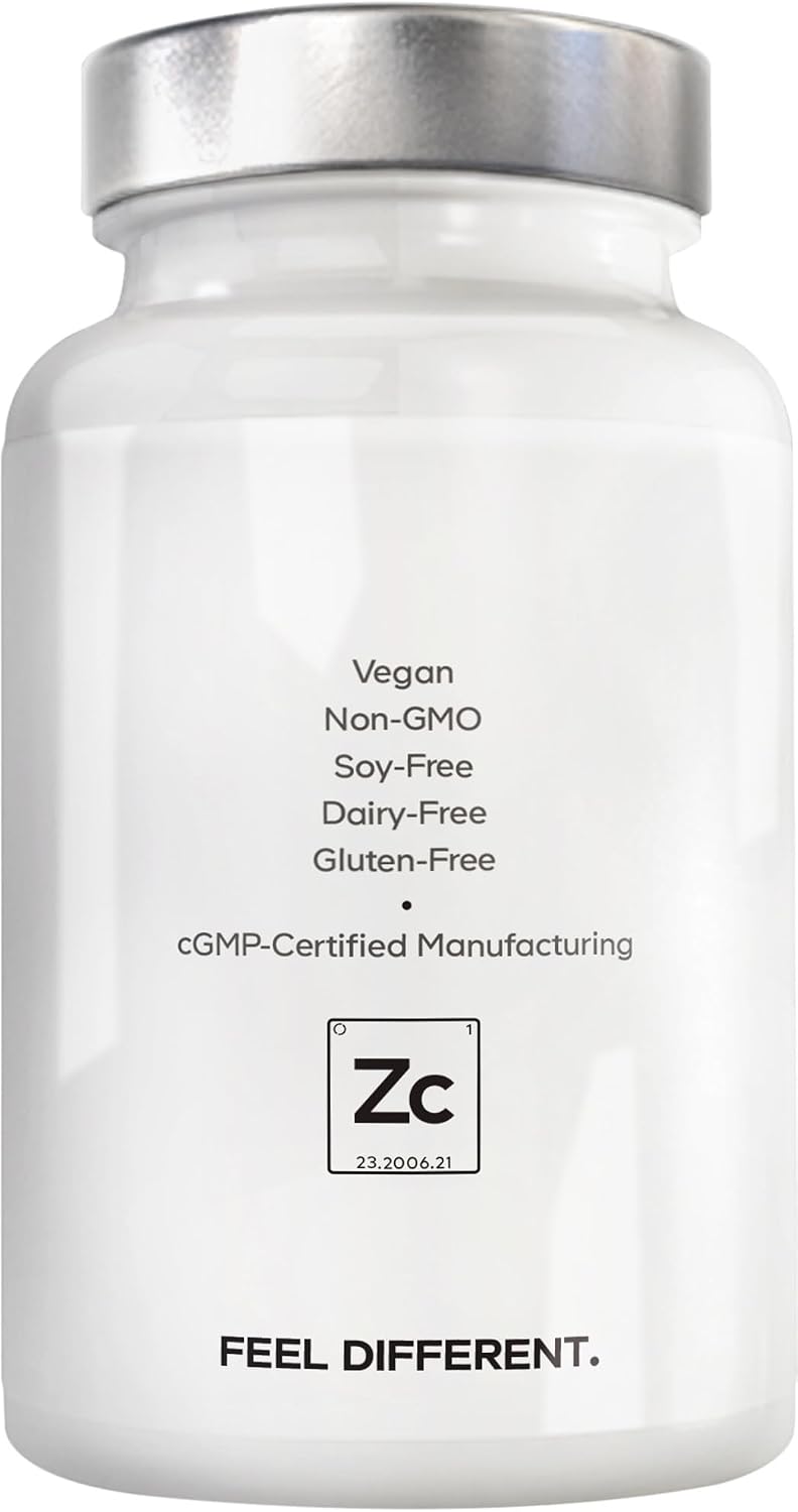 Amen Zinc & Copper Supplement + Probiotics, 3 Months Supply, One Per Day - 50 mg Zinc Picolinate Vitamin Pills - Essential Minerals Supplements – 2 Billion CFUs Probiotic – Vegan, Non-GMO, 90 Capsules