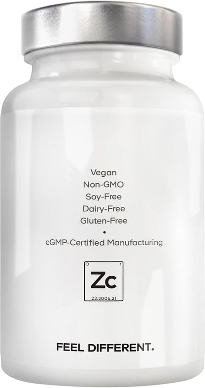 Amen Zinc & Copper Supplement + Probiotics, 3 Months Supply, One Per Day - 50 mg Zinc Picolinate Vitamin Pills - Essential Minerals Supplements – 2 Billion CFUs Probiotic – Vegan, Non-GMO, 90 Capsules