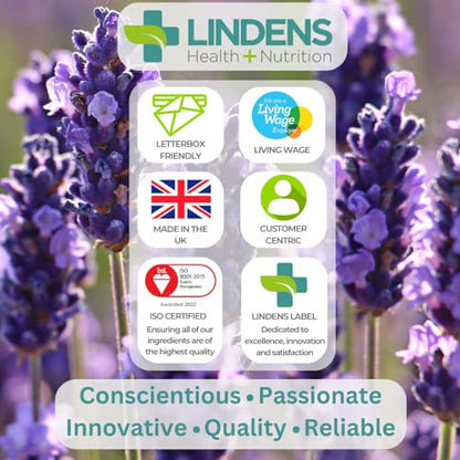 Lindens 500mg Magnesium Tablets | 90s 1-a-Day | Made in The UK | Tiredness, Muscle
