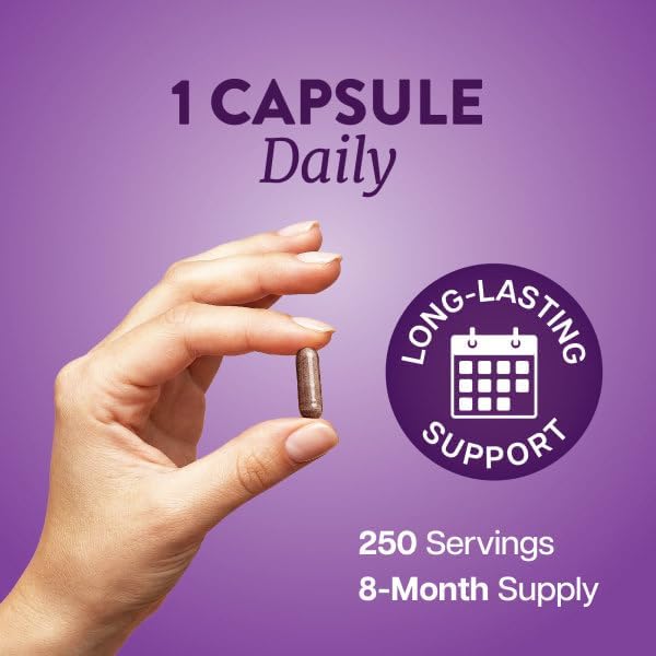 Grape Seed Extract Capsules, 8 Month Supply, 50:1 Concentrated Grape Seeds | 95% Proanthocyanidins for Antioxidant Support, Grapeseed Extract Supplement, Vegan, Gluten-Free and Non-GMO, 250 Capsules