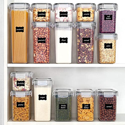 Vtopmart Airtight Food Storage Containers with Lids, 24 pcs Plastic Kitchen and Pantry