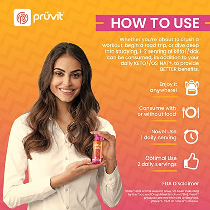 Pruvit Keto Kick Strawberry Kiwi Exogenous Ketones Exalt The Benefits of Natural Slim