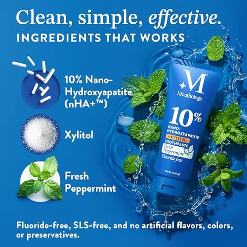 Mouthology 10% Nano Hydroxyapatite Toothpaste (Fluoride Free) and Kid's Strawberry Toothpaste
