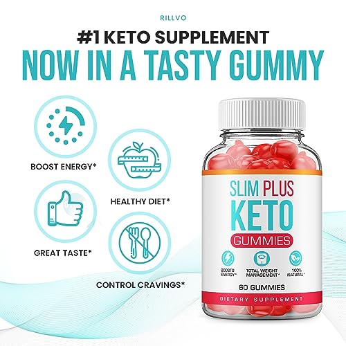 (5 Pack) Slim Plus Keto ACV Gummies - Official - Keto Slim Plus ACV Advanced Weight
