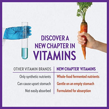 New Chapter Men's Multivitamin for Immune, Stress, Heart + Energy Support