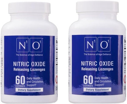 N1O1 Nitric Oxide Lozenges Supplement, 120 Count, 60-Day Supply | Developed by Dr. Nathan S. Bryan; Orange Flavor; Dissolvable Lozenges; Daily Nitric Oxide Support