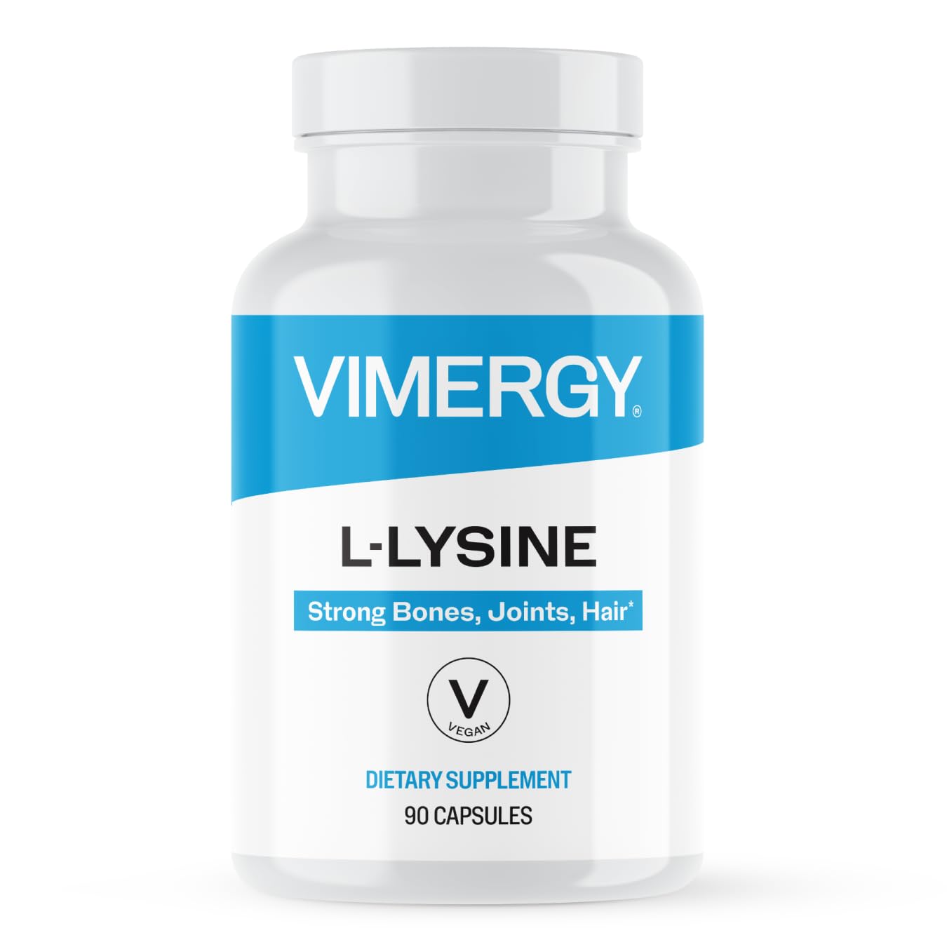 Vimergy L-Lysine – Promotes Healthy Skin, Hair & Nails* – Supports Healthy Metabolism* – Vegan, Non-GMO & Gluten-Free – 270 Capsules
