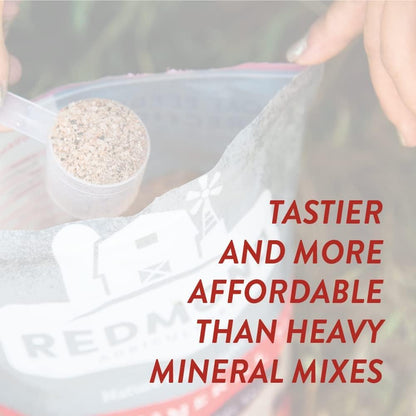 Redmond Goat Mineral Supplement - A Premium sea Salt with Essential Trace Minerals and Vitamins (5 LB)