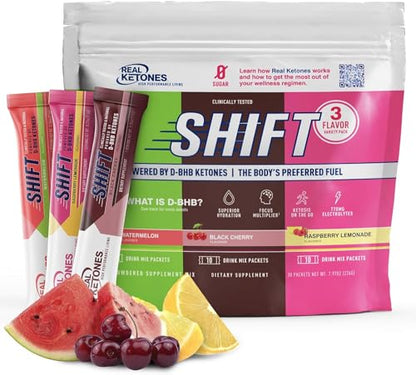 Real Ketones BHB Exogenous Ketones Drink Mix Packets Keto Electrolytes Powder Packets