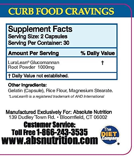 Absolute Nutrition, Curb Food Cravings, Absolutely Full, 60 Caps