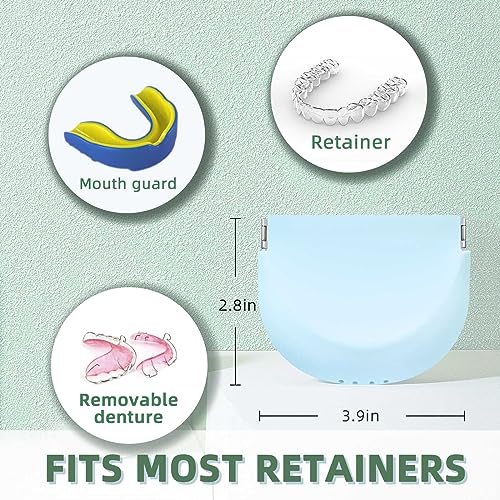 Silicone Retainer Case Soft Upgraded Cute Aligner Case Slim Partial Denture Case Container