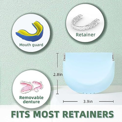 Silicone Retainer Case Soft Upgraded Cute Aligner Case Slim Partial Denture Case Container