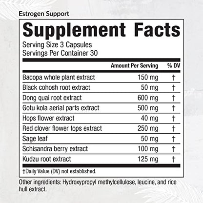 Equilife - Estrogen Support, Herbal Hormone Supplement, Helps Promote Natural Energy, Improved Mood
