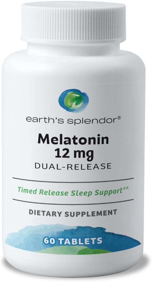 Melatonin 12mg Bilayer Tablets Sleep Aid 60 Count