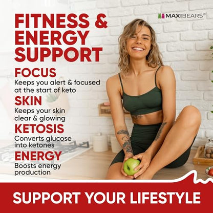 Keto Gummies - Delicious Low-Carb Snack to Boost Ketosis, Metabolism & Energy