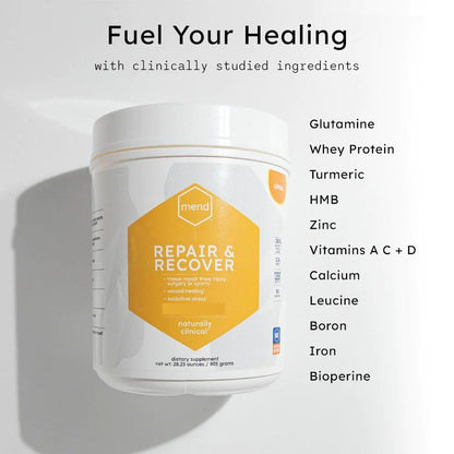 MEND Repair & Recover Citrus Protein Powder - Support Healing for Bones, Wounds