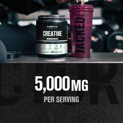 Jacked Factory Creatine Monohydrate Powder 1000g - Creatine Supplement for Muscle