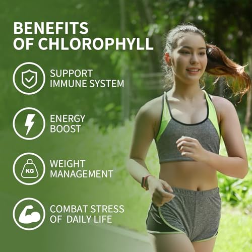 Organic Chlorophyll Gummies with Ashwagandha, Black Seed Oil, Apple Cider Vinegar