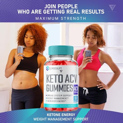 Slimsculpt Keto ACV Gummies Advanced Weight Loss, Slim Sculpt Keto + ACV Apple Cider