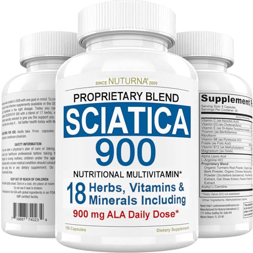 Sciatica Supplement with 900 mg Alpha Lipoic Acid - Sciatic Nerve Support