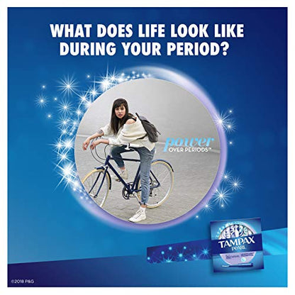 Tampax Pearl Plastic Tampons, Light Absorbency, Unscented, 36 Count (Pack of 2) (72 Total Count)