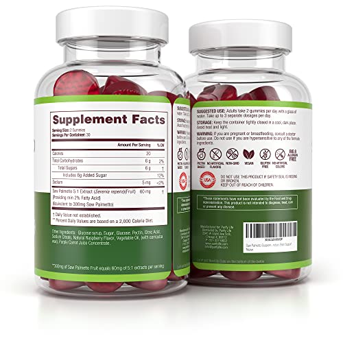 Vegan Saw Palmetto for Women & Men - Potent Saw Palmetto Extract, Prostate Supplement